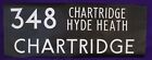 348 CHARTRIDGE HYDE HEATH LONDON TRANSPORT BUS DESTINATION LINEN BLIND