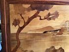 Vintage Wood Marquetry Picture, Few Scratches 