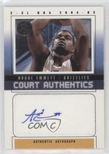 2004-05 E-XL Court Authentics Auto 200 /200 Andre Emmett #CAA-AE Rookie Auto RC