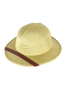 Adults Safari Jungle Hat Zoo Explorer Hunter Men Fancy Dress Costume Accessory - Picture 1 of 1