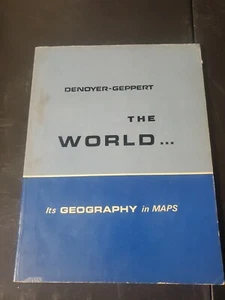 Denoyer Geppert THE WORLD... Its Geography in MAPS Reference Book 1970 - Picture 1 of 6
