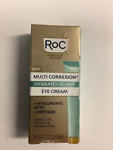RoC Multi Correxion Hydrate & Plump Eye Cream. .5 Oz. Free Shipping.