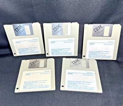 Disquete IBM OEM PC DOS 3.30 puesta en marcha/funcionamiento - (5) 3.5" 1987 vintage Foto 1 de 4