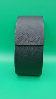 Prada Black Vertical Magnetic Hard Glasses Case. - Image 1 of 4