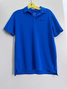 Nike Dri Fit Boys XL Short Sleeve Polo Blue - Picture 1 of 1