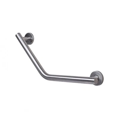 Croydex Chrome Stainless Steel Angled Grab Bar 64cm - image 1 of 4