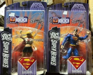 Dc Universe Super Heroes Classic Blue Superman Supergirl 6" Mattel Action Figure - Picture 1 of 1