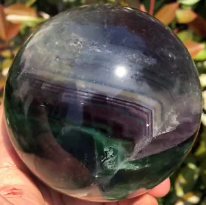 Top 3,58"1295g!!! Guarigione della sfera cristallo di quarzo fluorite naturale ip0921 - Foto 1 di 12