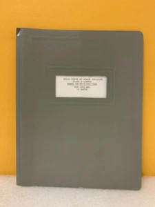 Microwave Power Equipment PA-40-0-500/1000 Linear RF Power Amplifier Manual - Picture 1 of 2