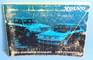 83 1983 Volvo DL/GL/GLT/TURBO manual del propietario - Imagen 1 de 1