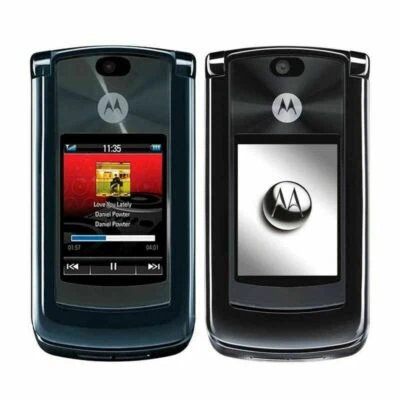 Unlocked Original Motorola RAZR2 V8 2MP GSM 2G MP3 512MB/2GB Flip Mobile Phone  - Image 1 of 4