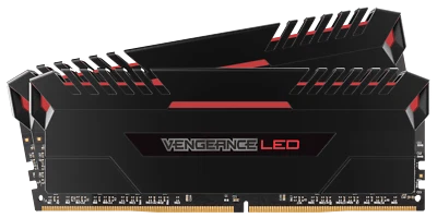 CORSAIR - Vengeance LED Red 32GB (2 x 16GB) 288-Pin DDR4 SDRAM 3000 (PC4 24000)! - Image 1 of 3