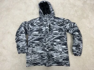 Columbia Jacket Boys Extra Large Gray Digital Camo Coat Parka Full Zip Youth - Picture 1 of 12