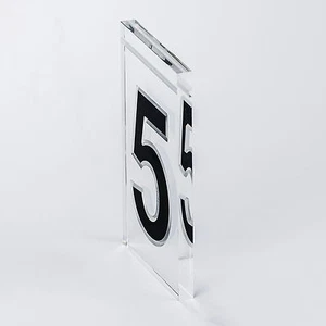 Casa Nummer Cifra 5 Numero 27355 per Illuminazione Solare LED Hausnummerleuchte - Foto 1 di 4