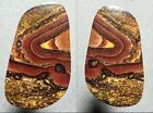 Double-Sided 67ct Natural Australian Solid Yowah Boulder Opal Split Pair * Video