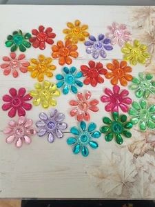 11x ARCO Joya Flor 4.5cm Niños Niños Pegamento Coser Apliques Motivo Parche - Imagen 1 de 2