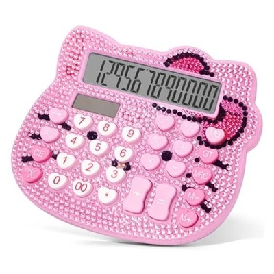 Lindas Calculadoras, Mujer Calculadora de Escritorio 12 Dígitos con LCD Grande Rosa+Rosa Foto 1 de 4