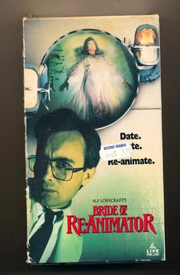 H.P. Lovecraft's Bride of Re-Animator Vintage US VHS Home Video Brian Yuzna 1990 - Image 1 of 4