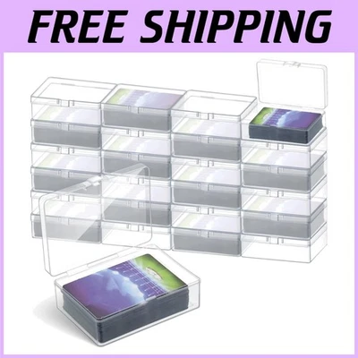 48 Pcs Clear Plastic Card Boxes for Trading Cards - Image 1 of 4