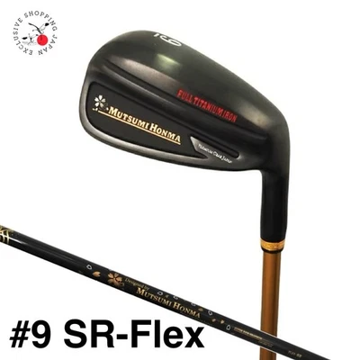MUTSUMI HONMA Golf Full Titanium Iron #9 SR-Flex MH Original Graphite Shaft RH - Image 1 of 4