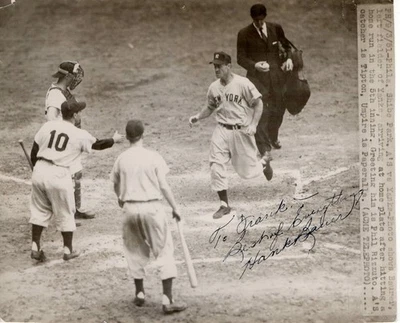 Hank Bauer Signed Autographed Vintage Acme Telephoto NY Yankees JSA II25562 - Image 1 of 3