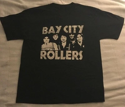 BAY CITY ROLLERS CONCERT TOUR Shirt Short Sleeve Black Unisex MZ167 - Image 1 of 3