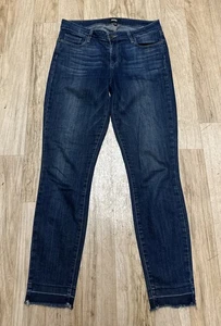 Jeans Paige donna 30 blu lavaggio scuro verdugo elasticizzato alla caviglia - Foto 1 di 8