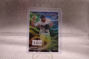 2025 Topps cromo béisbol Lightning Leaders refractor Corey Seager SP SSP - Imagen 1 de 2