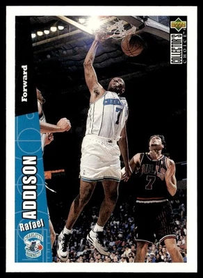 1996-97 Collector's Choice Rafael Addison Charlotte Hornets #212 - Image 1 of 2