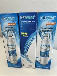ICEPURE Refrigerator Water Filter RWF1200A Pack of 3 - Picture 1 of 4