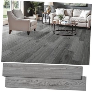 Peel and Stick Floor Tile, Self Adhesive Vinyl Plank Flooring Wood Grain Look - Picture 1 of 7