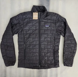 Patagonia Nano Puff Jacket Men's Size Medium New With Tags Black - Picture 1 of 9