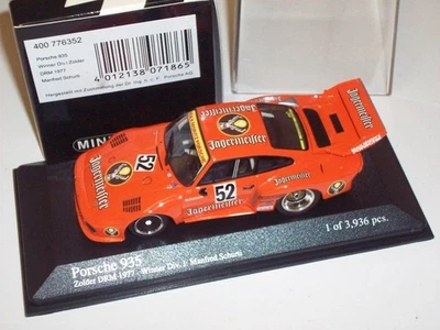MINICHAMPS 1/43 400776352 PORSCHE 935 #52 Winner Div.I Zolder DRM 1977 Schurti - Immagine 1 di 4