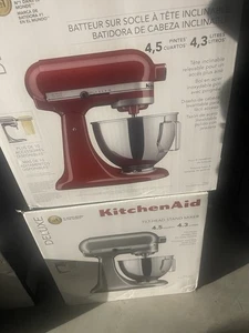 3 KitchenAid Deluxe Stand Mixer 4.5 Qt Silver And Red - Picture 1 of 1
