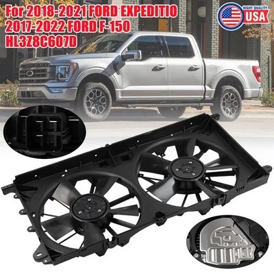 Radiator Cooling Fan for Ford F-150 2016-2022 Expedition Navigator 2018-2021 Foto 1 de 4