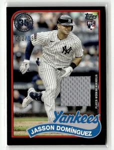 2024 Topps #89RU-JD Jasson Domínguez 1989 35th Anniversary Relic Black /199 RC - Picture 1 of 2