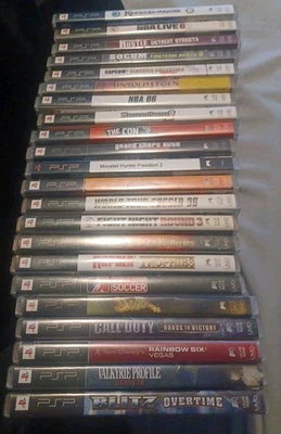 Lote de 22 (Sistema Portátil Sony PlayStation) Juego y Estuche UMD PSP NUEVO Y USADO Foto 1 de 4