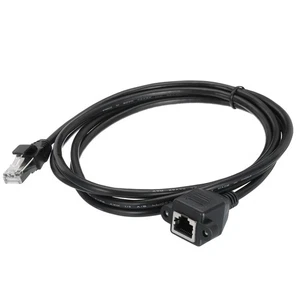 Male to Female 5e Network Cable Extension Wire M3 2M Waterproof with Ears - Afbeelding 1 van 4