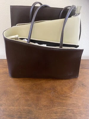 BOLSA DE MÃO DE COURO VINTAGE CLEO & PATEK - FEITA NA ITÁLIA! - Imagem 1 de 4