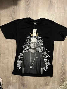Vintage Stussy X J Dilla Turn It Up Tee Medium T-Shirt Hip Hop Rap Tee - Picture 1 of 7