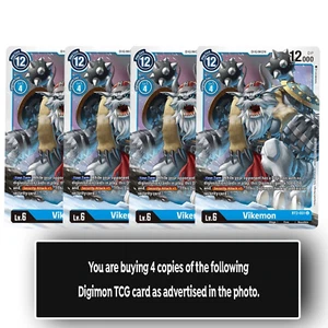 Vikemon - BT2-031 U - Uncommon Digimon TCG Card Playset Blue - Picture 1 of 1