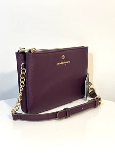 NEW Nanette Lepore Crossbody Bag ~ Double Compartment Purse ~ Plum/Raisin NWT - Bild 1 von 4