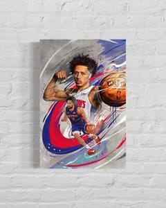 Cade Cunningham  Print CANVAS | Sports Wall Art  | Detroit Pistons | Wall Decor - Picture 1 of 3