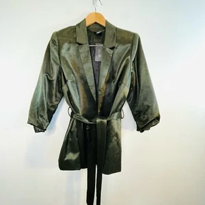 City Chic Sz XXS 12 14 Evergreen Wild Escape Jacket Australian Plus Designer NWT - Picture 1 of 17