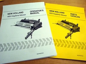 New Holland 469 Haybine Mower Conditioner Operator's AND Parts Manual Catalog NH - Picture 1 of 7