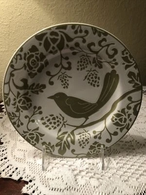 Plato de gres Pier 1 Green Bird 8 1/4" Exc. Foto 1 de 4