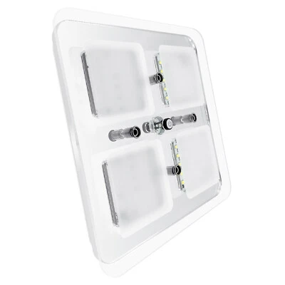 Plafoniera LED 12v per Camper Caravan Barca 8W Illuminazione Interni Moderna - Immagine 1 di 4