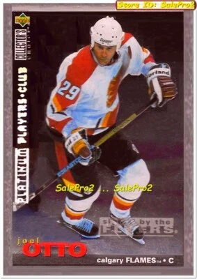 UD CHOICE 1995 JOEL OTTO NHL CALGARY FLAMES STAR PLAYER'S CLUB PLATINUM #88 - Image 1 of 2