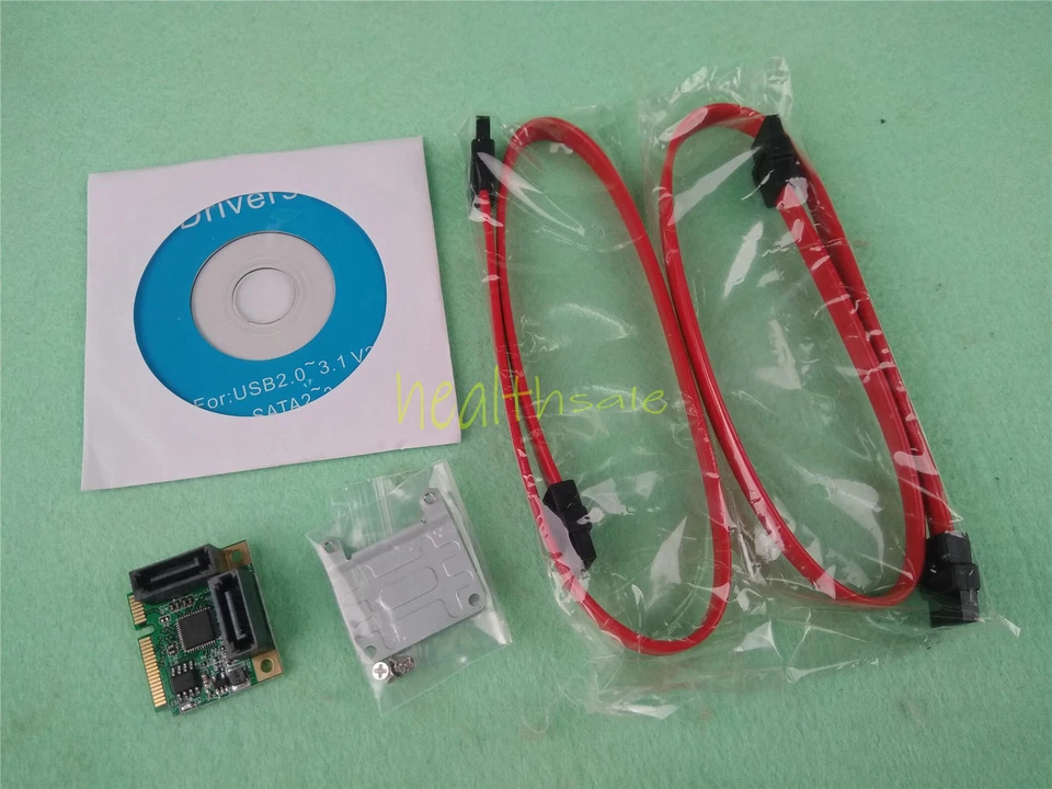 2 Port PCI-Express 6Gb to SATA iii 3.0 RAID Controller Adapter Card Support Mini - Image 1 of 1