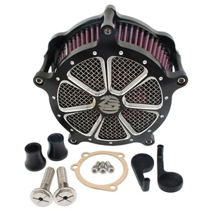 Motor Air Cleaner Intake Filter For Harley Forty Eight Sportster XL1200 Iron 883 - Picture 1 of 5